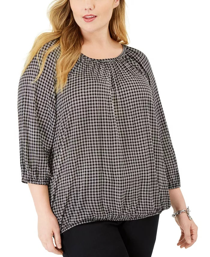 michael-kors-womens-plus-boho-check-print-peasant-top-silver-size-0x
