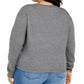 Love Tribe Women's Trendy Plus Size Grateful Dead Graphic-Print Sweatshirt Gray Size 2X