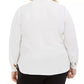 Bar III Women's Trendy Plus Size Tie-Neck Blouse White Size 1X
