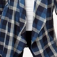 Style & Co Women's Cotton Open Front Plaid Completer Shirt Blue Size 2XL