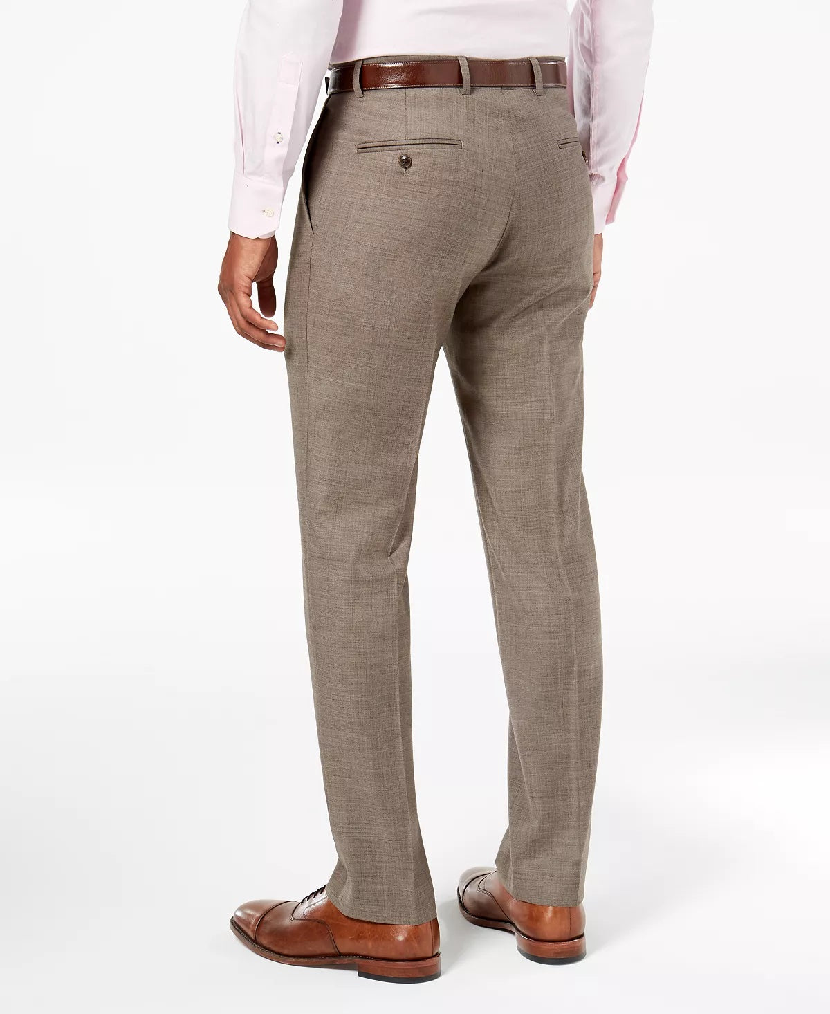 Tommy Hilfiger Men's Modern Fit Th Flex Stretch Suit Pants Beige Size 33X30