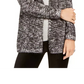 Style & Co Women's Marled Eyelash Knit Cardigan Navy Size Large