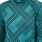 JM Collection Women's Petite Printed Turtleneck Top Green Size Medium