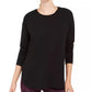 32 Degrees Women's Long Sleeve Top Black Size X-Small