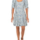 Free People Women's Floral Print Lace Up Mini Dress White Size Small