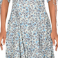 Free People Women's Floral Print Lace Up Mini Dress White Size Small