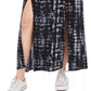 Be Bop Junior's Printed Double Slit Maxi Skirt Black Size Small