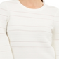 INC International Concepts Women's Solid Pointelle Ottoman Sweater White Size -XL