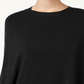 Karen Scott Women's Asymmetric Ruffled Poncho Black Size SM