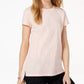 Maison Jules Women's High Low T-Shirt Pink Size Small