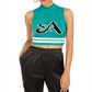Artistix Women's Logo Cropped Crop Sweater Green X-Large