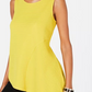 Alfani Women's Asymmetrical Hem Top Gold Size Small