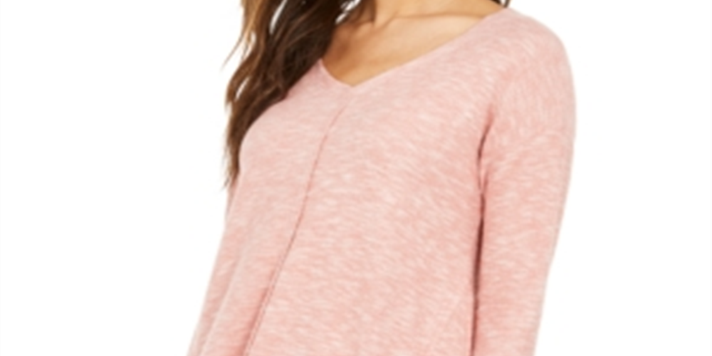 Style & Co Women's Layered Look Tunic Pink Size -L