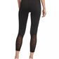 DKNY Women's Sport Flocked Leopard High Waist Leggings Black Size Medium