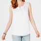 Style & Co Women's Embroidered Tank Top Pink Size Medium