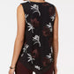 Alfani Women's Floral Embroidered Pointed Hem Blouse Top Red Size Petite Medium
