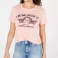 Love Tribe Junior's I'm So Over It T-Shirt Pink Size Medium