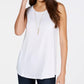 Style & Co Women's Swing Fit Tank Top Blue Size Large