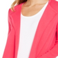 Charter Club Women's Milano Cotton Open Front Sweater Pink Size XS