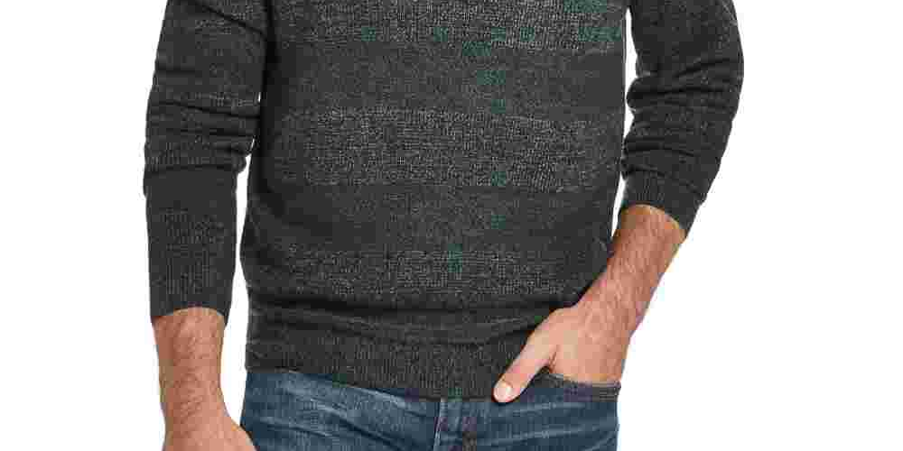 Weatherproof Vintage Men's Green Crew Neck Sweater Fit Sweater Green Size XX-Large