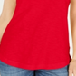 Style & Co Women's Cotton Crew Neck T-Shirt -Red Size XXL