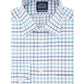 Eagle Men's Big & Tall Classic/Regular-Fit Non-Iron Flex Collar Check Dress Shirt Blue Size 37-38