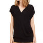 Alfani Women's Striped Batwing Sleeve Sweater Black Size Large
