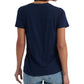 Lucky Brand Women's Floral Short Sleeve Crew Neck T-Shirt Top Blue Size X-Small
