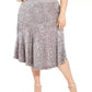 Calvin Klein Women's Plus Size Asymmetric Sequin Skirt Silver Size 0X