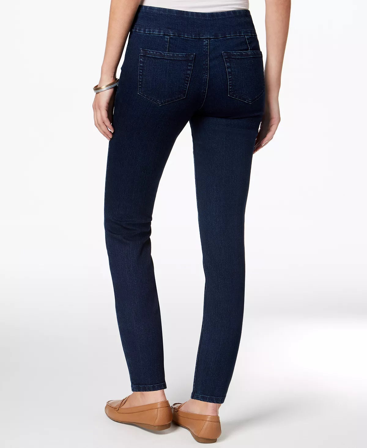Charter Club Women's Plus Ankle Pull On Skinny Jeans Blue 6 Blue Size 6