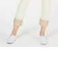 OAT Women's Cuffed Straight-Leg Jeans White Size Square 30