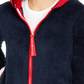 Tommy Hilfiger Women's Faux-Sherpa Hoodie Navy Size X-Large