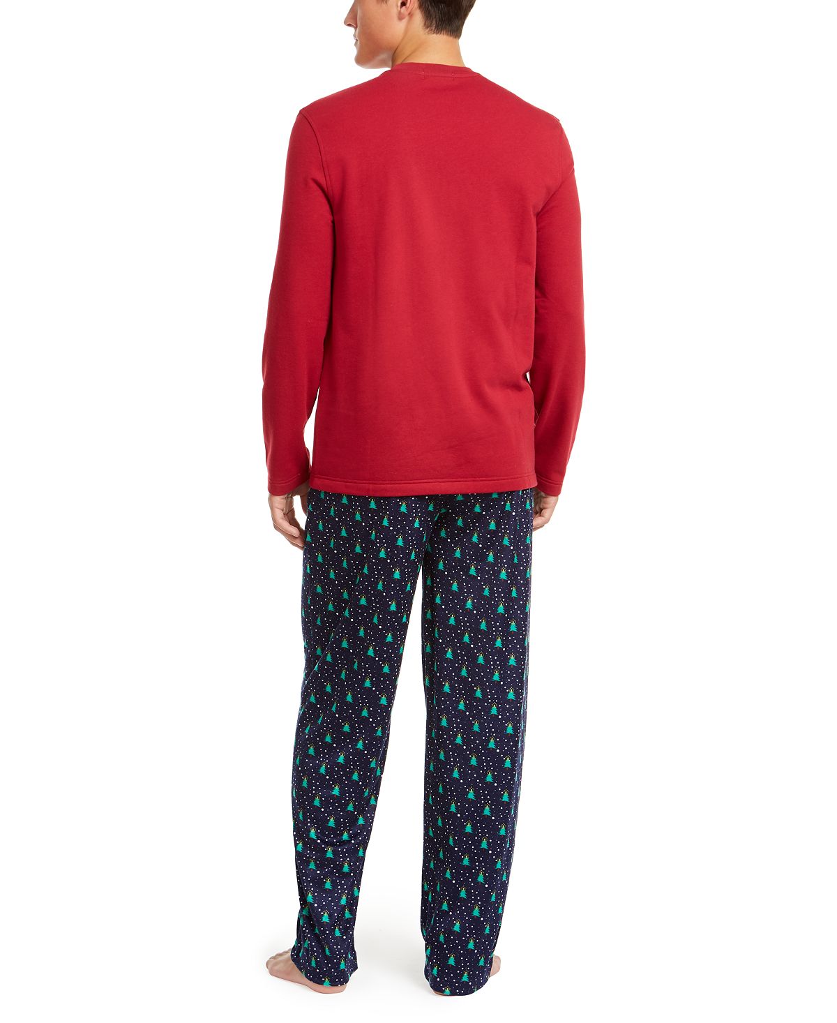 Club Room Men's Printed Pajama Set Blue Size X-Large