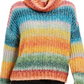 Sun + Moon Women's Cowl-Neck Sweater Red Size Small