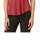 Alfani Women's Short Sleeve Jewel Neck T-Shirt Pink Size X-Large