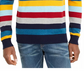Club Room Men's Regular-Fit Multi-Stripe Sweater Blue Size XX-Large