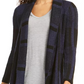 Style & Co Women's Plaid Jacquard Cardigan Sweater Blue Size Large