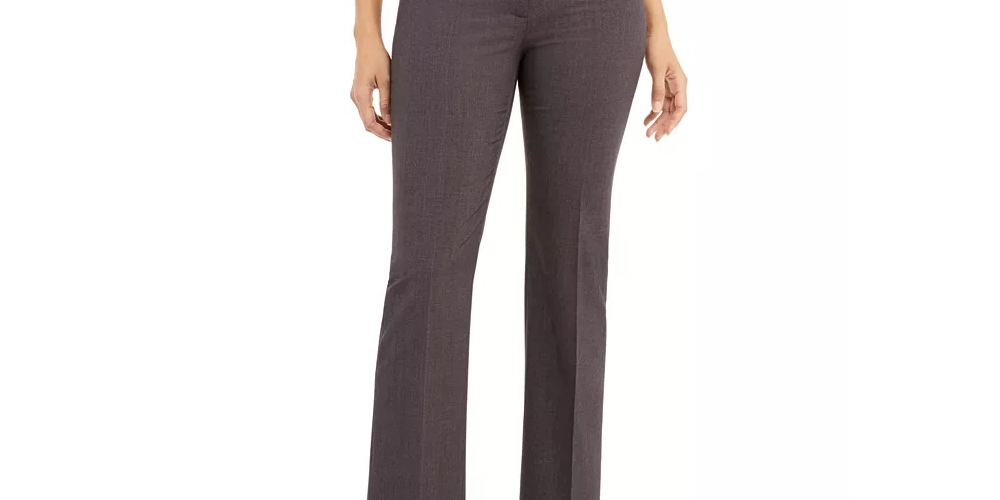 Anne Klein Women's Straight Leg Pants Gray Size 6