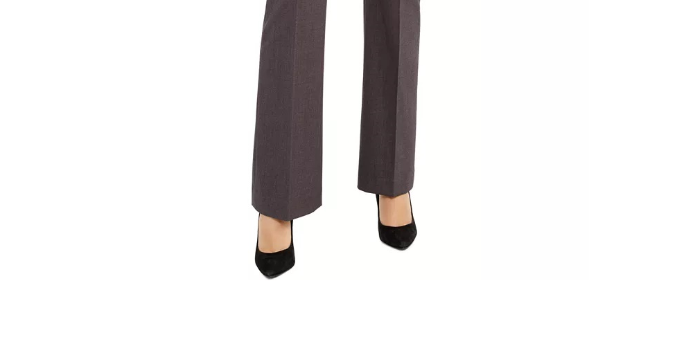 Anne Klein Women's Straight Leg Pants Gray Size 6