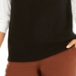 Alfani Women's Sleeveless Mock Neck Sweater Black Size Medium