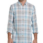 Weatherproof Vintage Men's Regular-Fit End-On-End Plaid Shirt Blue Size XXX-Large