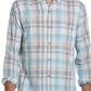 Weatherproof Vintage Men's Regular-Fit End-On-End Plaid Shirt Blue Size XXX-Large