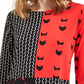Alfani Women's Printed High Low Tunic Red Size X-Small