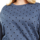Karen Scott Women's PlusDotted Fleece Crewneck Top Blue Size 0X