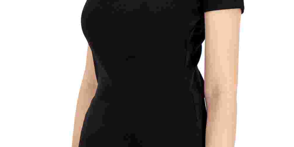 Tommy Hilfiger Women's V Neck T-Shirt Black Size Medium