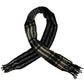 Free People Women's Gemini Blanket Plaid Winter Scarf Black Size Regular