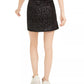 Juicy Couture Junior's Logo Printed Denim Mini Skirt Black Size 26