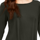 Alfani Women's High Low Tunic Green Size M