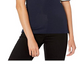 Ralph Lauren Women's Ruffled Cuff Stretch Cotton Top Blue Size Medium