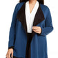 Anne Klein Women's Plus Double Face Cardigan Blue Size 0X